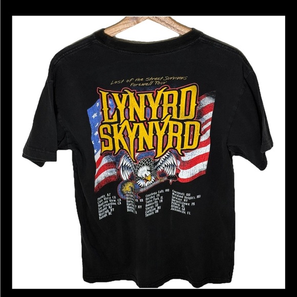 Lynyrd Skynyrd Last Of The Survivors 2018 Farewell Tour Double Sided Black - Picture 1 of 6